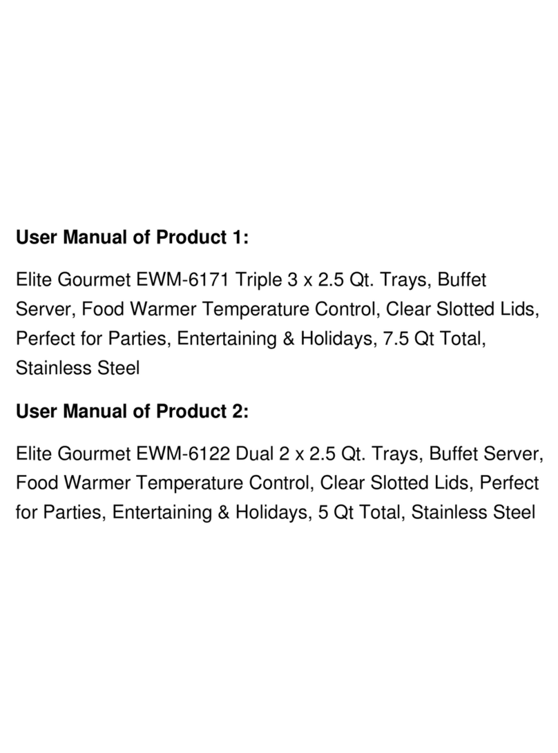 Elite Gourmet EWM-9933 instruction manual