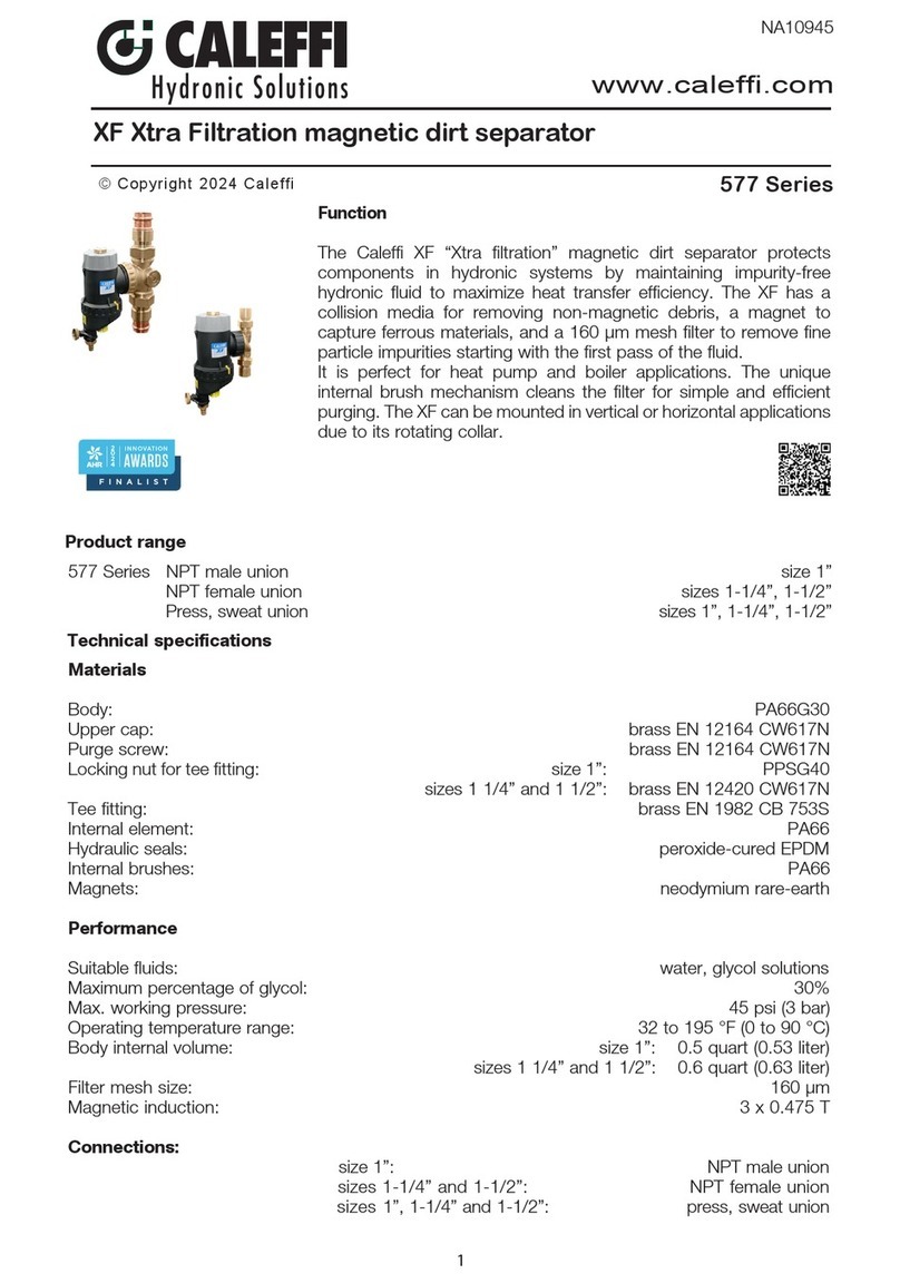CALEFFI 577 Series User manual CALEFFI 577 Series User manual