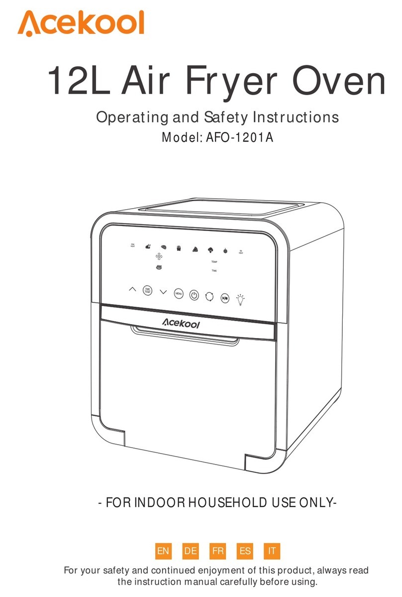 Acekool AFO-1201A Operating and safety instructions
