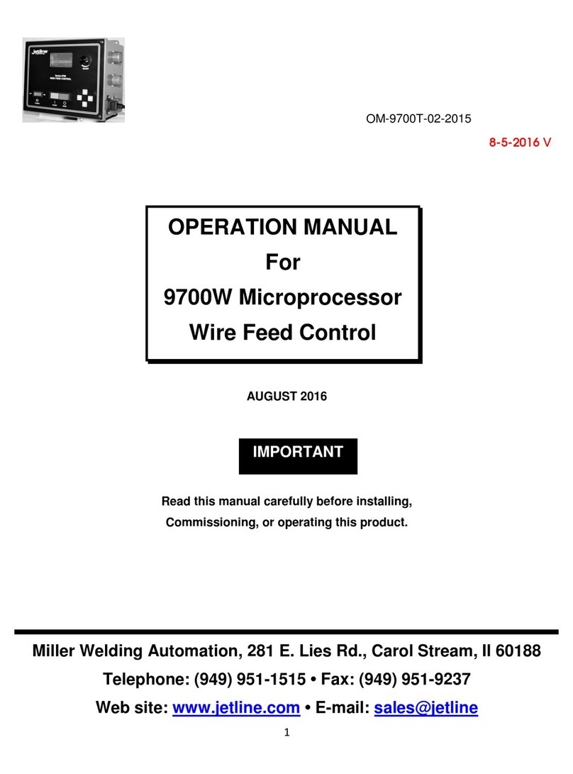 Miller 9700W Operation manual