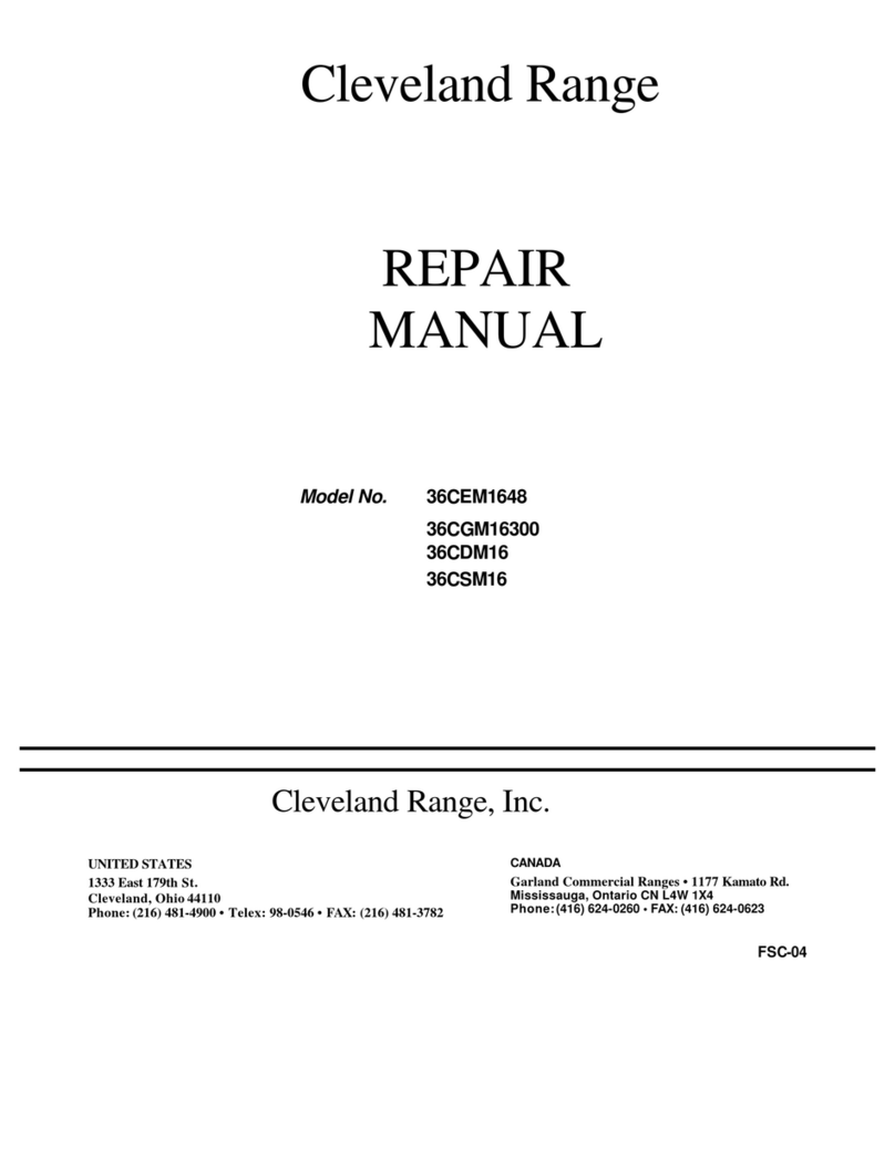 Cleveland ConvectionPro XVI 36-CEM-16-48 Repair manual