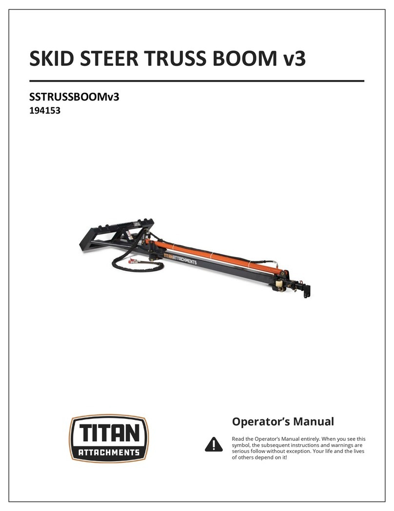 Titan Attachments SKID STEER TRUSS BOOM v3 User manual