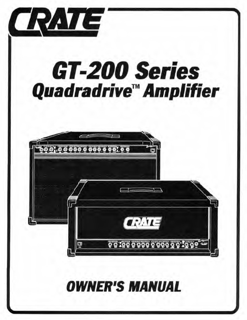 Crate Quadradrive GT-200 Series User manual
