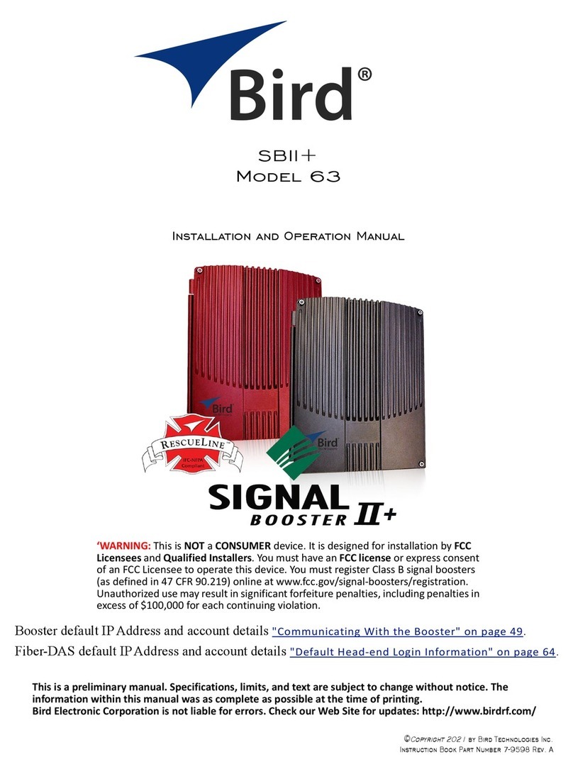 BIRD Signal Booster II+ User manual