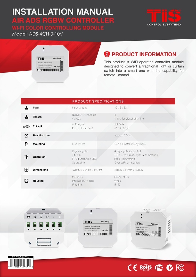 TIS ADS-4CH-0-10V User manual