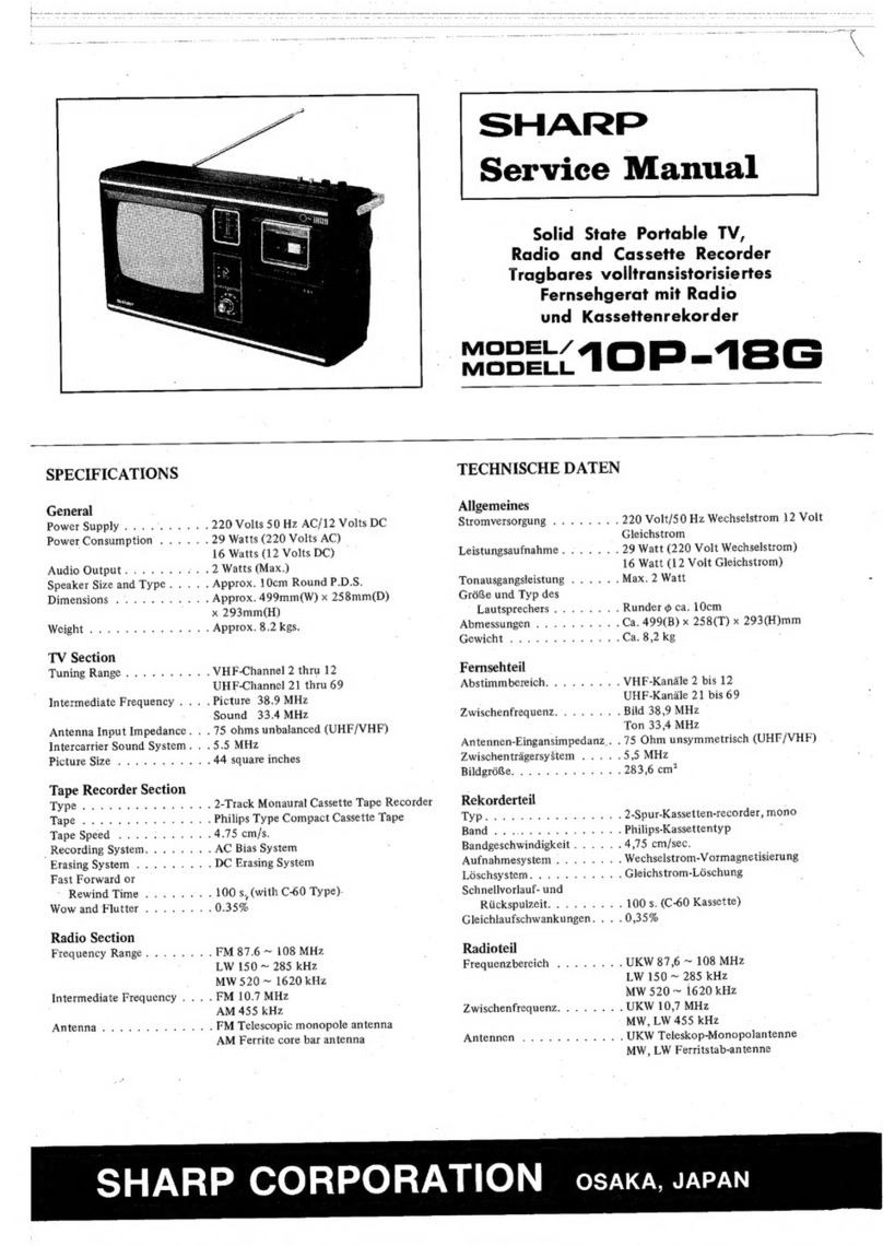 Sharp 10P-18G User manual