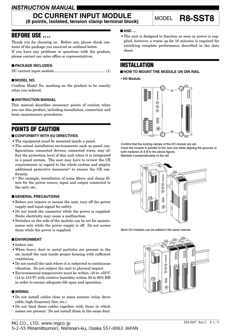 MG R8-SST8 instruction manual