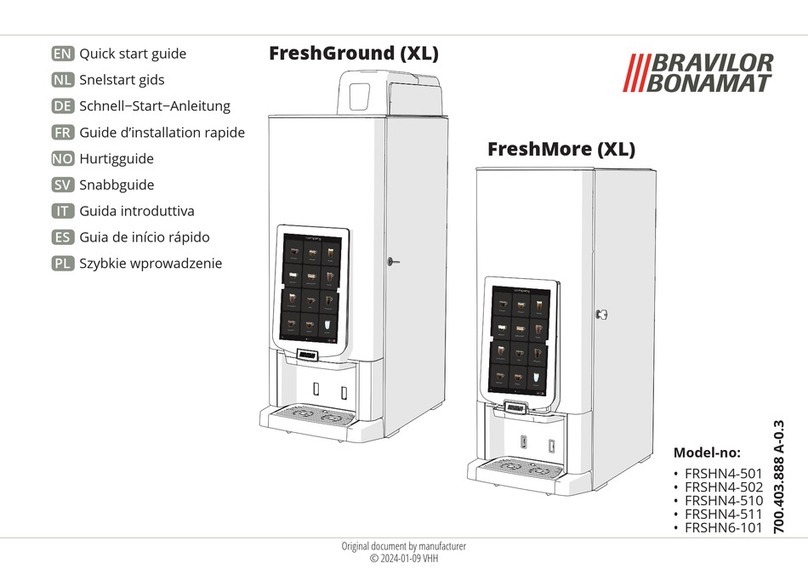 BRAVILOR BONAMAT FRESHGROUND (XL) quick start guide