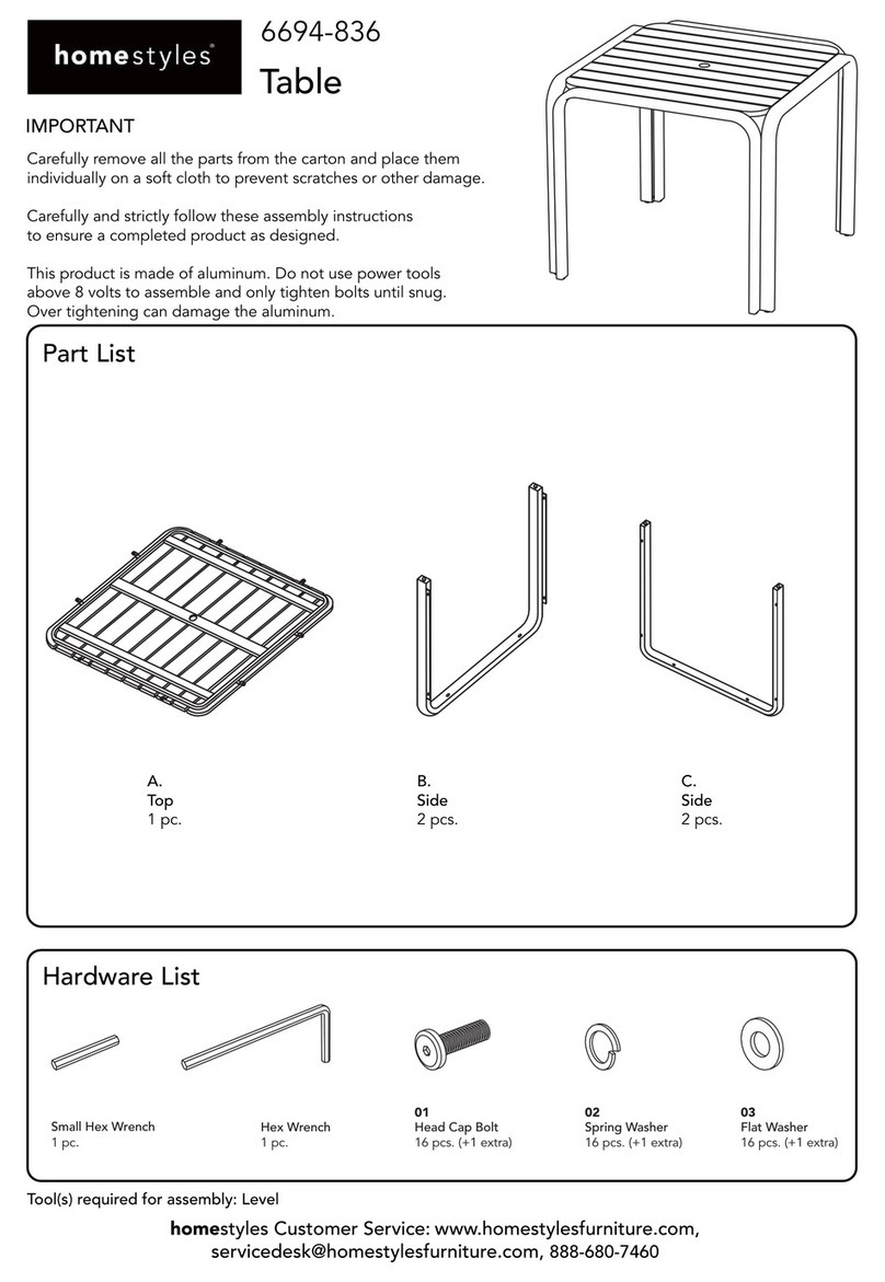 Home Styles 6694-836 manual