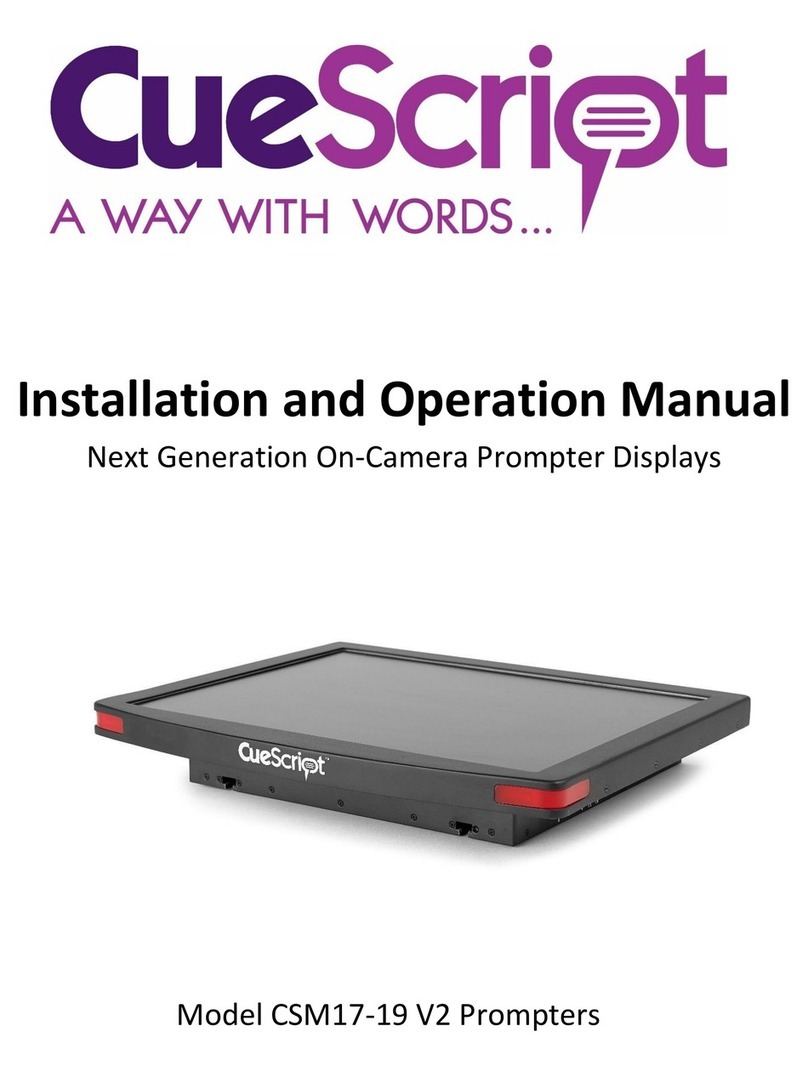 CueScript CSM17 User manual