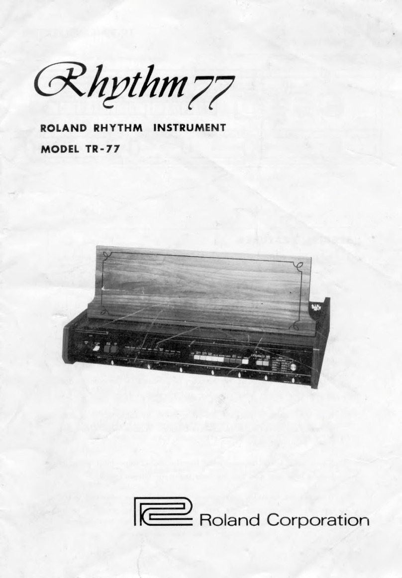 Roland Rhythm 77 User manual