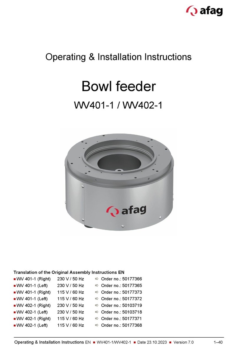 Afag WV401-1 Product guide