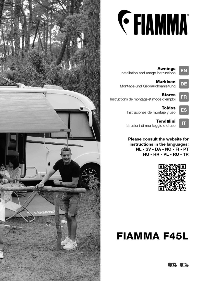 Fiamma F45L Installation and usage instructions