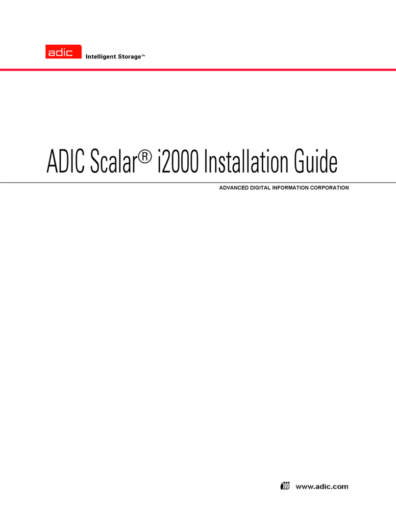 ADIC Scalar i2000 User manual