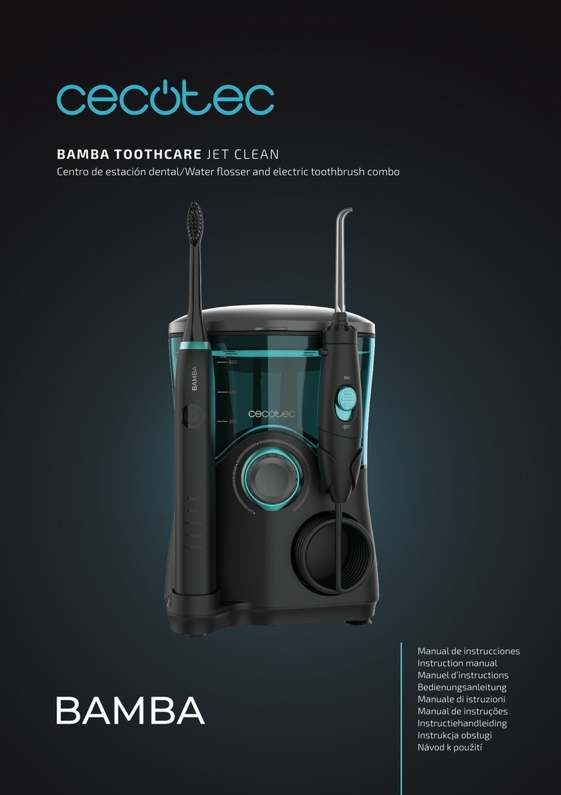 cecotec BAMBA TOOTHCARE JET CLEAN instruction manual