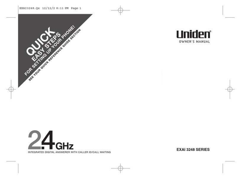 Uniden EXAI 3248 Series User manual