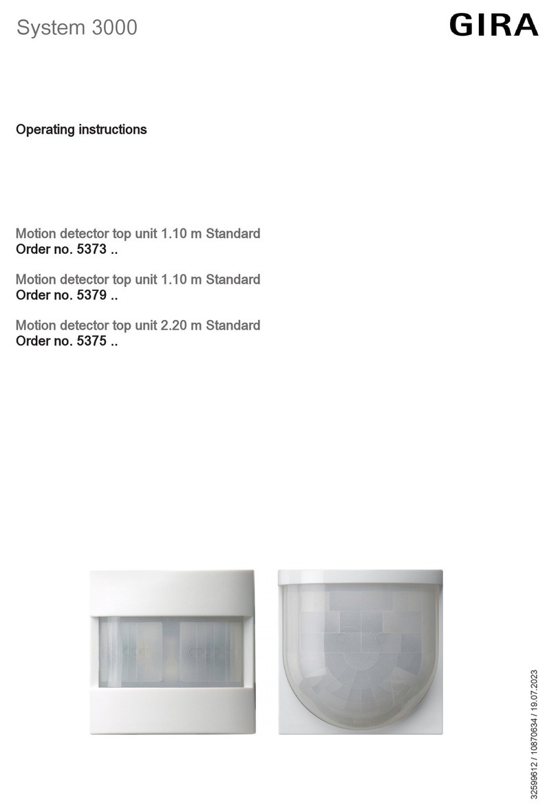 Gira System 3000 5373 Series operating instructions Gira System 3000 5373 Series operating instructions