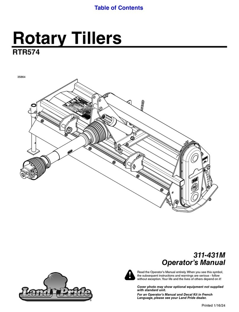 Land Pride RTR574 Operator's manual Land Pride RTR574 Operator's manual