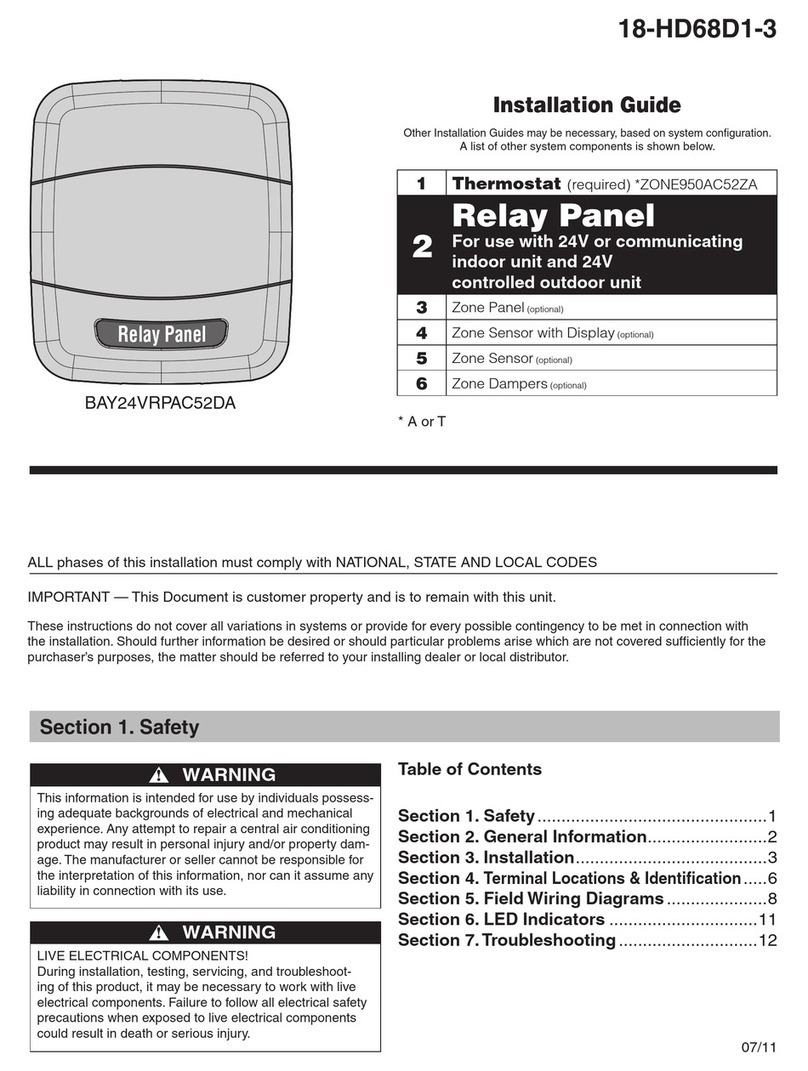 Trane BAY24VRPAC52DA installation guide
