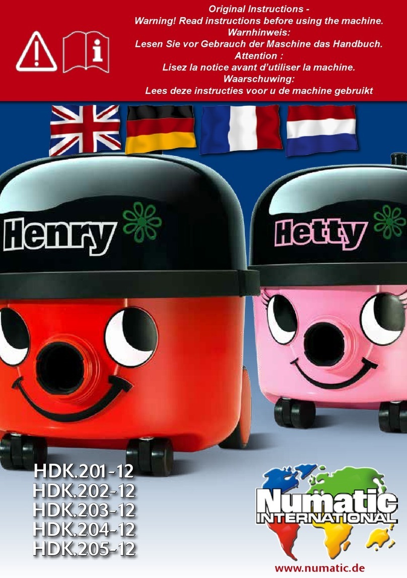 Numatic Henry HDK.201-12 User manual