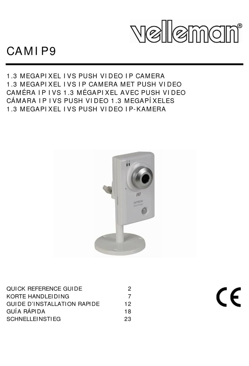 Velleman CAMIP9 User manual