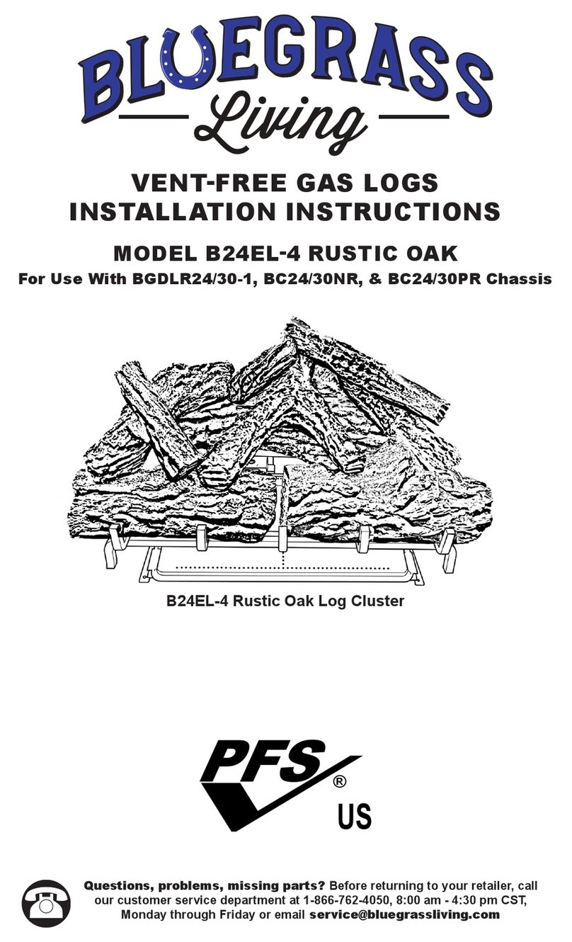 Bluegrass Living B24EL-4 installation instructions