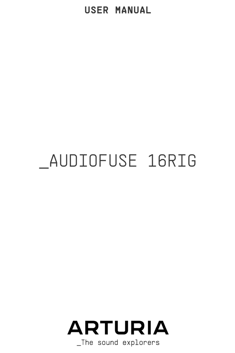 Arturia AUDIOFUSE 16RIG User manual