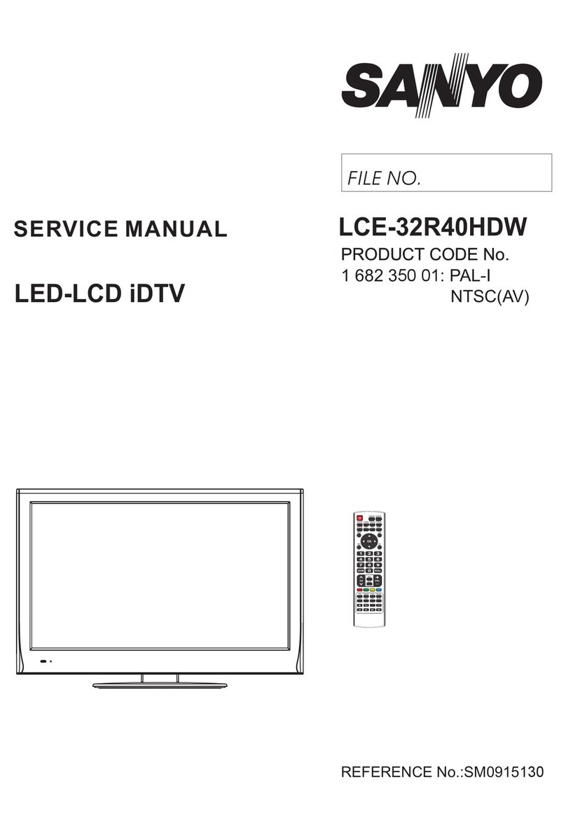 Sanyo LCE-32R40HDW User manual