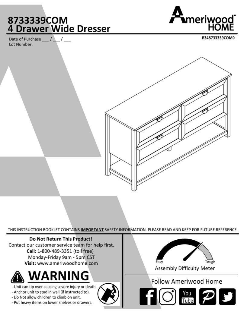 Ameriwood HOME 8733339COM Instruction booklet