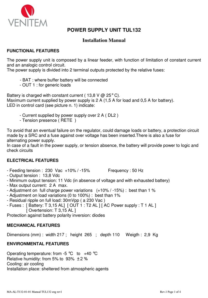 Venitem TUL132 User manual