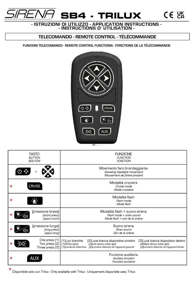 Sirena TRILUX SB4 Application Instructions
