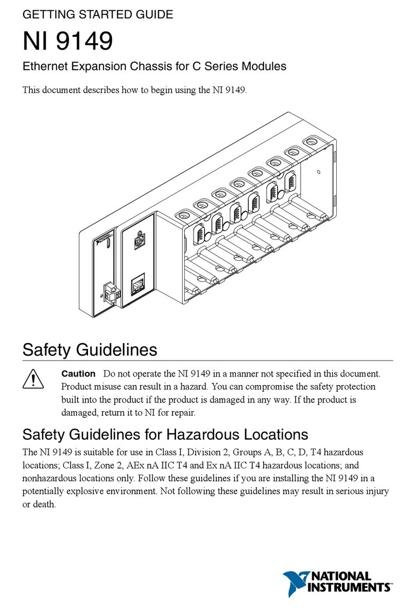 National Instruments NI 9149 Getting started guide National Instruments NI 9149 Getting started guide