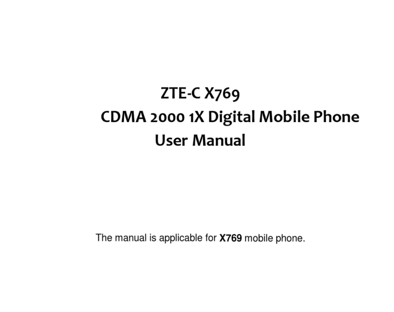 Zte CDMA 2000 1X User manual
