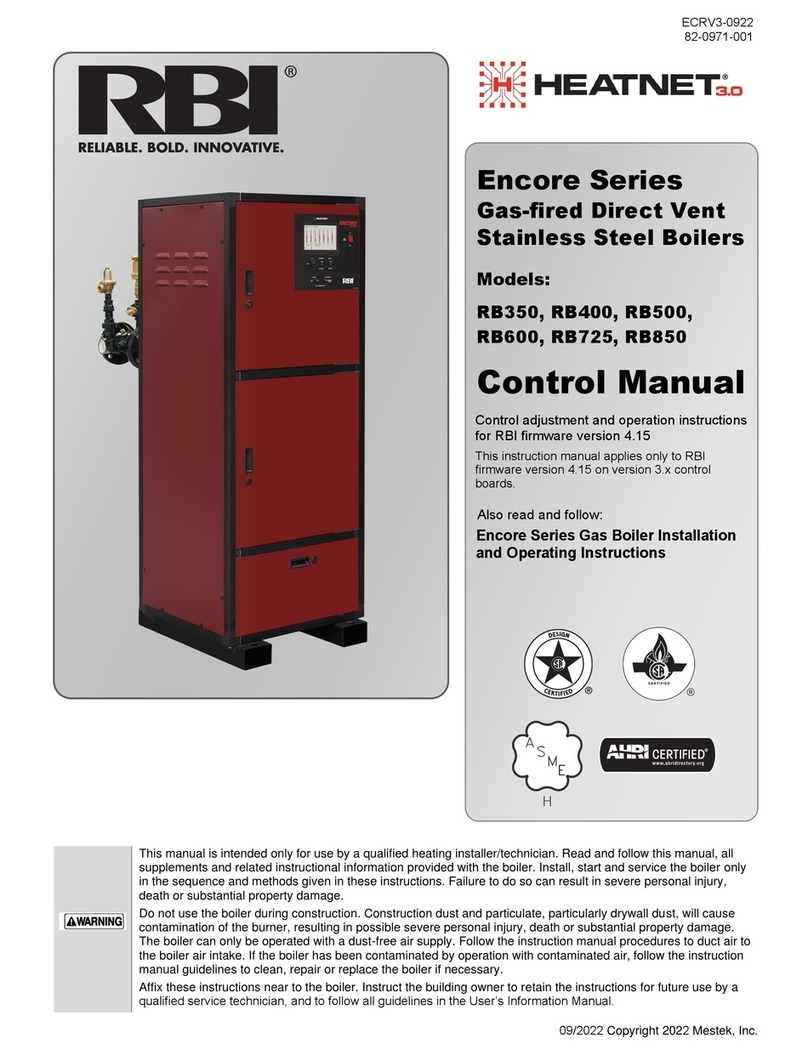 RBI Encore Series Use and maintenance manual