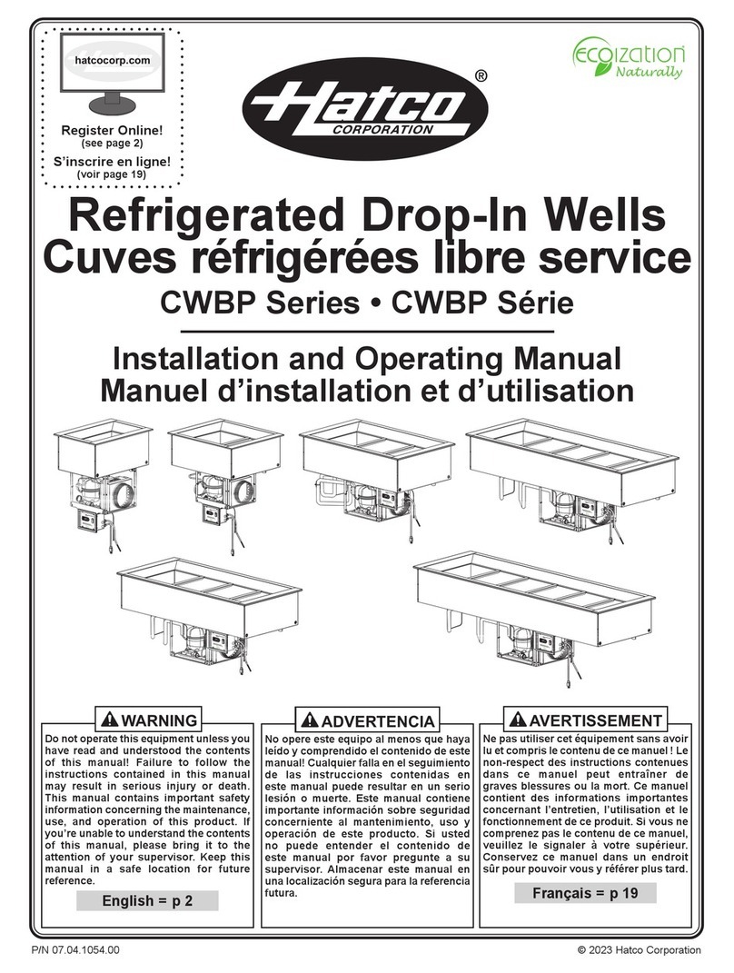 Hatco CWBP Series User manual