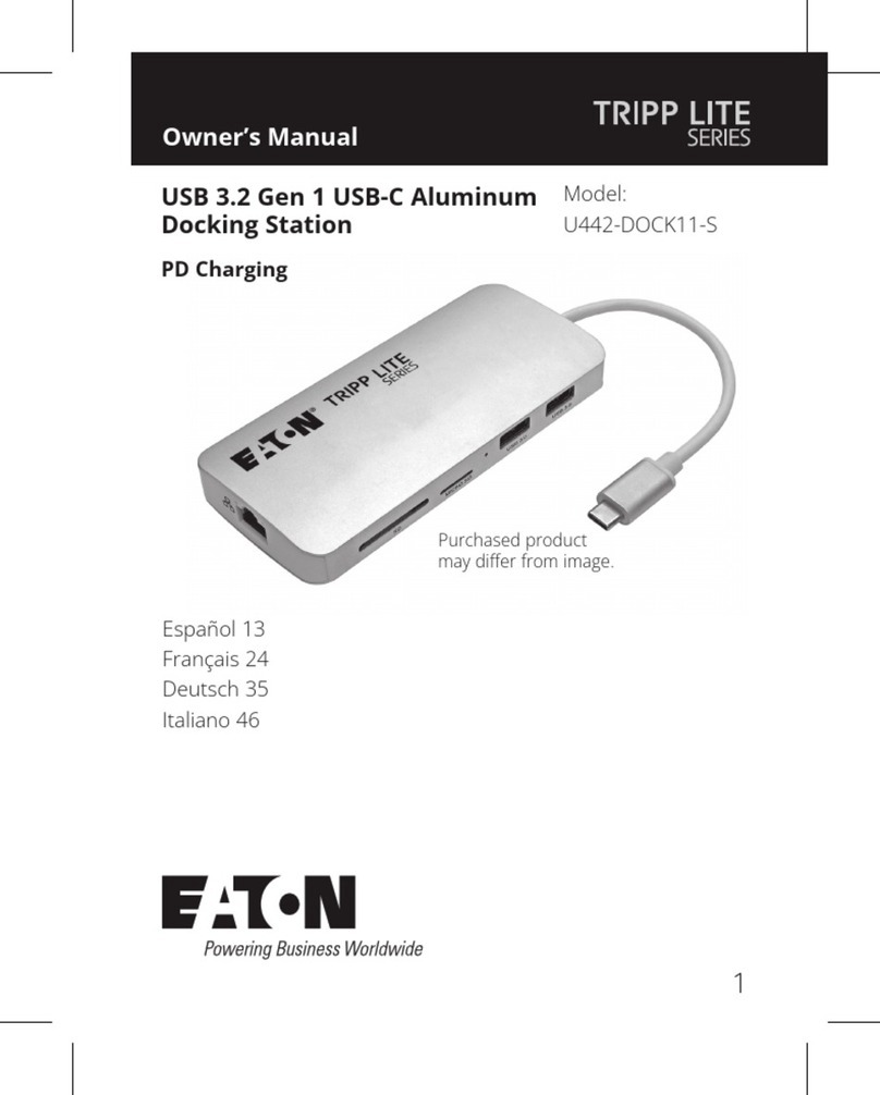 Eaton TRIPP LITE U442-DOCK11-S owner's manual