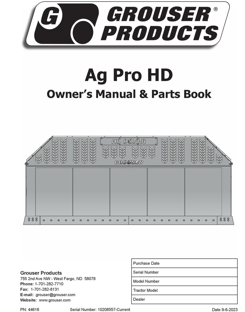 Grouser Products Ag Pro HD owner's manual