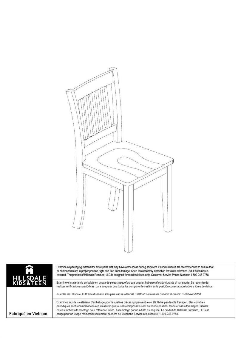 Hillsdale Furniture 2311-4555 manual