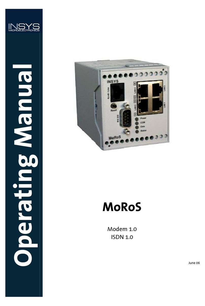 INSYS MoRoS operating manual