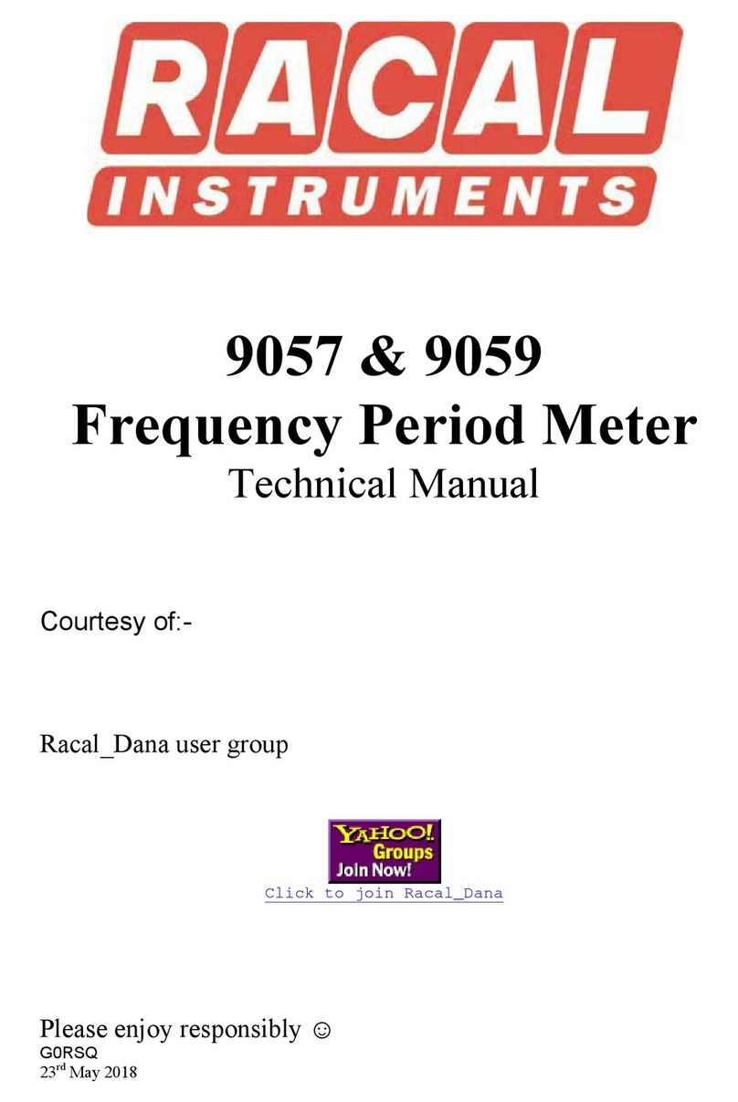 Racal Instruments 9057 Technical manual