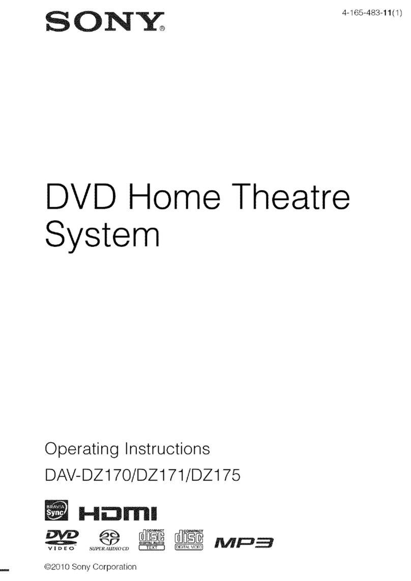 Sony DAV-DZ 170 operating instructions