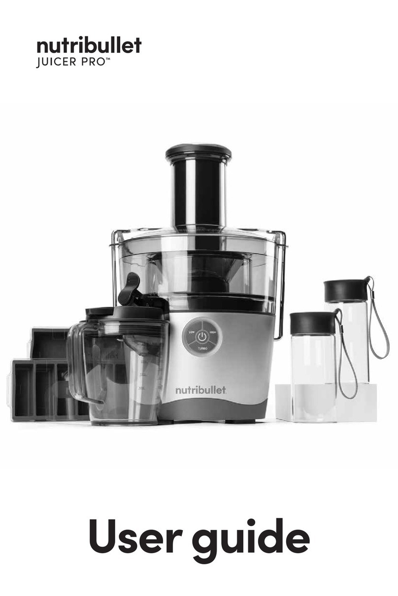 NUTRIBULLET JUICER PRO user guide
