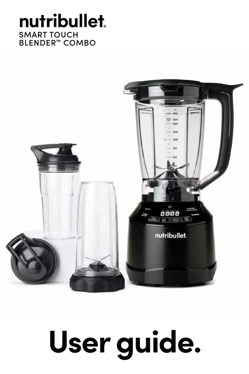 NUTRIBULLET Smart Touch Blender User manual