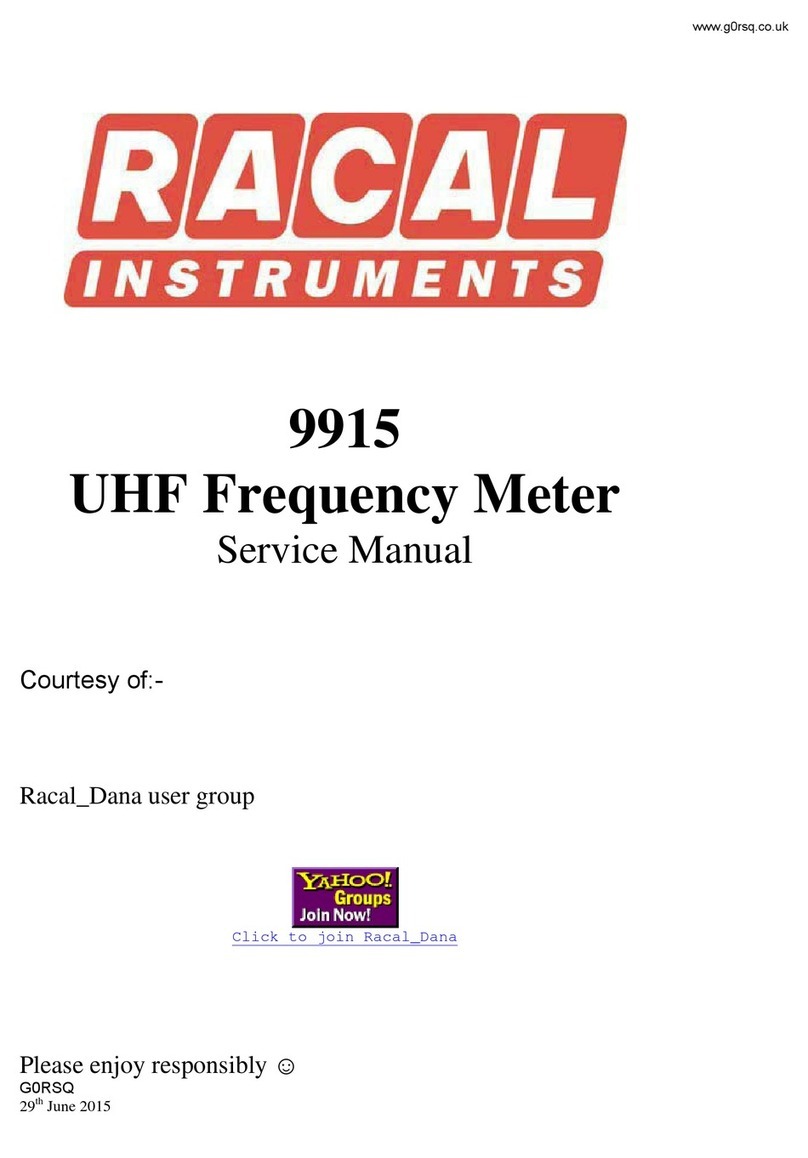 Racal Instruments 9915 Service manual
