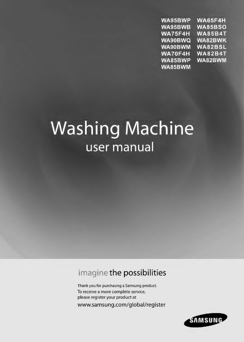 Samsung WA95BWP user manual
