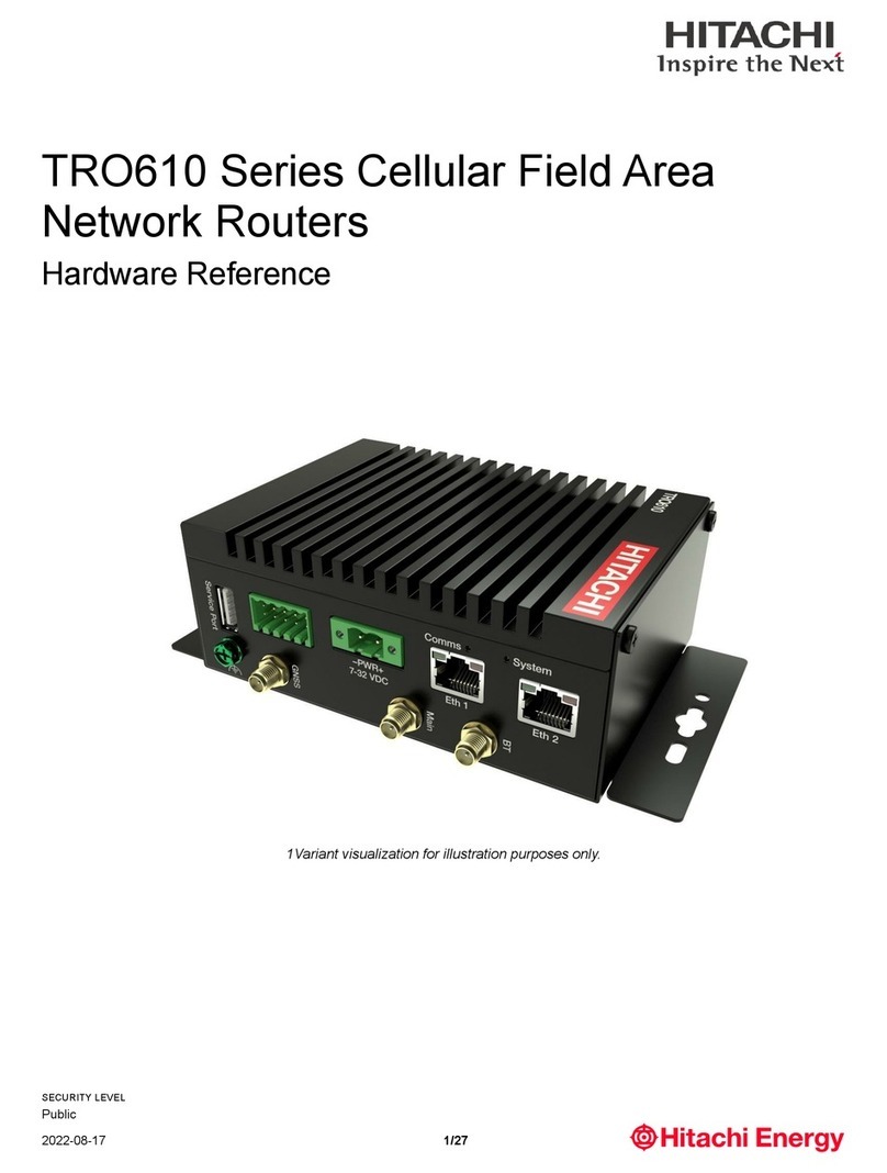 Hitachi TRO610 Series Application guide