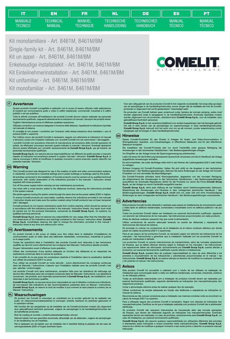 Comelit 8461M User manual