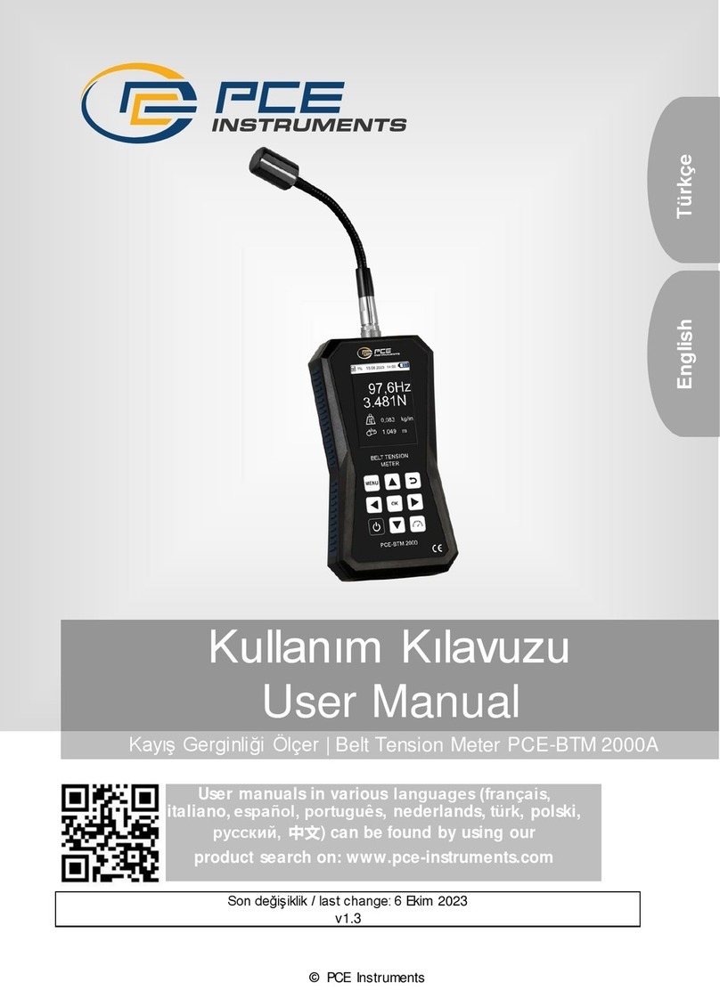 PCE Instruments PCE-BTM 2000A User manual
