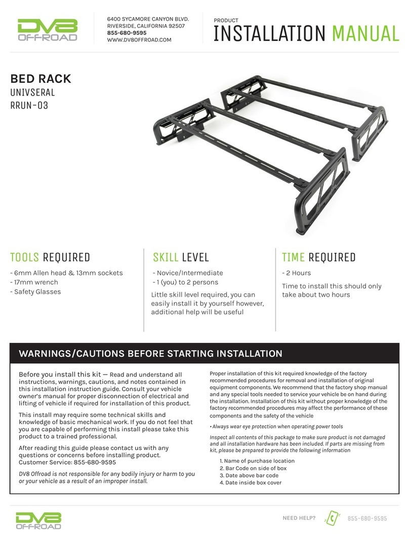 DV8 OFFROAD RRUN-03 installation manual DV8 OFFROAD RRUN-03 installation manual