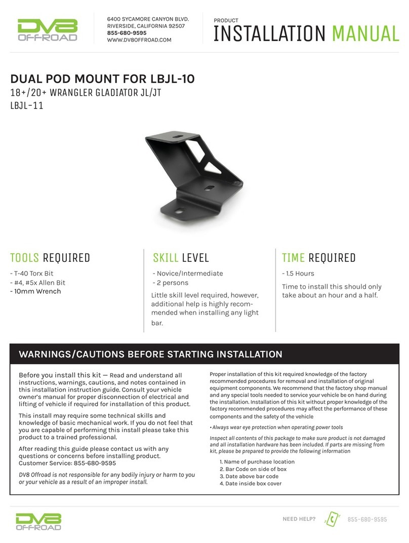 DV8 OFFROAD LBJL-11 User manual